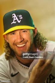 Joey Estes of the Oakland Athletics poses for a portrait during photo...  News Photo