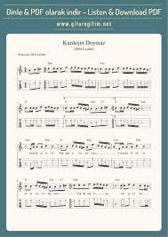 Kardesin Duymaz Gitar Nota Tab Gitaregitim Net 2020 Gitar Egitim Sarkilar