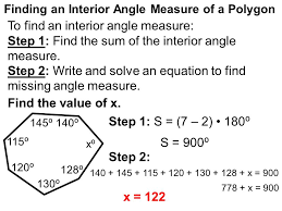 Now that you are certain all triangles have interior angles adding to 180° 180 °, you can quickly calculate the missing measurement. How To Calculate Missing Angles In A Polygon