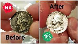 The damage had been done. Cleaning Silver Coin Removing Tarnish Toning Us Junk Constitutional 90 Silver Youtube