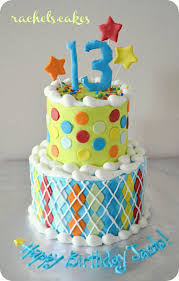 Happy Birthday Cake For Teenager Boy Pin By Rachel Christine On My Own Cakes 13 Birthday Cake Happy Birthday Cake Pictures Birthday Cupcakes Boy