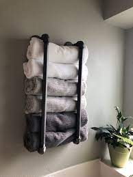 9 clever towel storage concepts for your washroom bathroom small rack brass shelf supports