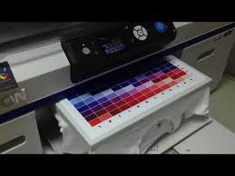 dtg color chart white garment by epson surecolor f2000 youtube