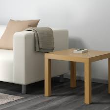 Ikea vejmon oak coffee table and side table. Lack Oak Effect Side Table 55x55 Cm Ikea