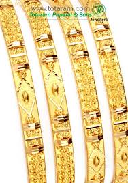 235 Gbl1035 22k Gold Bangles Set Of 4 2 Pair In 2020 Gold Bangle Set 22k Gold Bangles Bangle Set