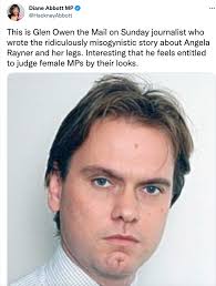 Diane Abbott targets Mail journalist who wrote Angela Rayner article