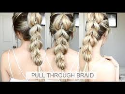 Want to know how to do cornrows? How To Pull Through Braid Easy Braid Hairstyle Youtube