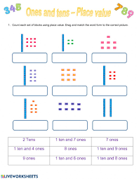 A number can have many digits and each digit has a special place and value. Tens And Ones Place Value Worksheet