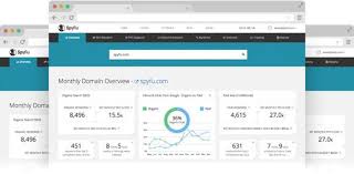 Spyfu 3 Stacked Screenshots Showing The Domain Overview Results Page For The Domain Spyfu Com Ppc Tools Seo Growth Hacking Marketing