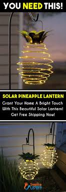 Solar Pineapple Lantern Solar Light Crafts Backyard Decor Backyard Landscaping Designs