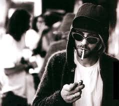 Kurt Cobain Pendelton Hat And Sweater And Sunglasses Kurt Cobain Nirvana Nirvana Kurt Cobain