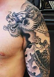 It makes for a great calf tattoo design, but you can always adjust the size and shape to fit it on your sleeve, thigh, or back. Dragon Half Sleeve Half Sleeve Tattoo Dragon Tattoo Arm Dragon Sleeve Tattoos