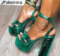 Platform Chunky Heel Sandals Bow Decorated Open Toe Heels Elegant  Multicolor Summer High Heels Women's Handmade Leather Sandals - AliExpress