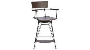Shop Elston Swivel Bar Stools Handworked Metal Rods Engineer An Open Architectural Framework Swivel Counter Stools Swivel Bar Stools Comfortable Bar Stools