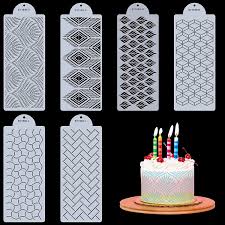 Check spelling or type a new query. Amazon Com Selftek 6 Pcs Cake Decorating Stencils Cookie Cake Painting Templates Printing Hollow Lace Molds Baking Decorating Tools Fondant Impression For Wedding Birthday Party Graduation Dessrt Making Home Kitchen