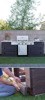 low maintenance backyard, diy grill