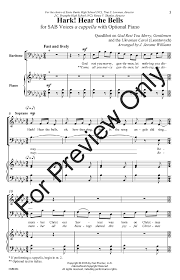 Hark Of The Bells Hark Hear The Bells Sab Arr J Jerome W J W Pepper Sheet Music