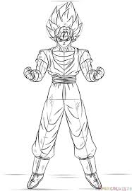 How to draw kid goku. How To Draw Goku Super Saiyan Step By Step Drawing Tutorials For Kids And Beginners Goku Drawing Goku Super Saiyan Goku Super