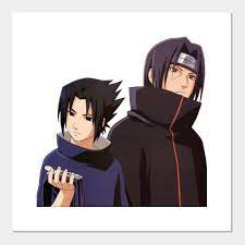 Katsuki saitaro (nicolas iago versão naruto/itachi e sasuke). Sasuke And Itachi Naruto Sasuke Affiche Et Impression D Art Teepublic Fr