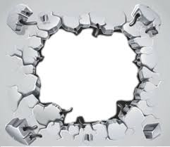 Download Hd Metal Hole Cracked Cracking Cracks Ground Overlay Wall Damage Transparent Png Image Nicepng Com Hole in white concrete wall illustration.