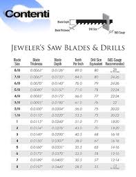 jewelers saw blades drills contenti