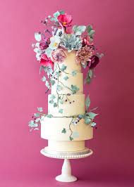We use blue pink, peach and salmon colors for the flowers and. Wedding Cakes Rosalind Miller Cakes Wedding Cakes