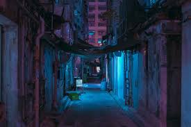 3,412 dark alleyway premium high res photos. Matthieubuehler Hong Kong 2046 My Instagram Anime City Anime Background Anime Scenery