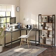 Weitere ideen zu platzsparender schreibtisch, platz sparen, möbelideen. Vasagle Schreibtisch L Formiger Computertisch Mit Beweglichem Monitoraufsatz Eckschreibtisch Buro Arbeitszimmer Gaming Platzsparend Einfache Montage Metall Schwarz Lwd56bk