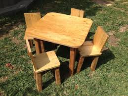 Kids Table And Chairs Childrens Table And Chairs Handmade At Etsy Stained Table Kids Table And Chairs Wooden Table And Chairs