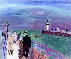 Raoul Dufy The Two Jetties Of Trouville Deauville Oil Painting Reproductions For Sale Sanat