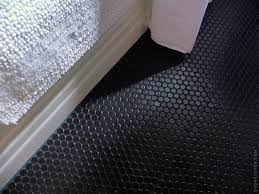 I Get A Surprising Amount Of Traffic Here On The Blog From People Searching For Pictures Of Black Tile Black Bathroom Floor Black Bathroom Penny Tiles Bathroom