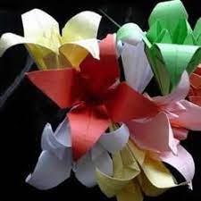 纸百合花的折法图解折百合花的方法步骤 手艺活网in 2020 origami lily origami art origami flowers