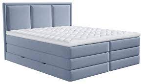 180 x 200 cm h2. Boxspringbett 180x200 Cm In Blau Mit Bettkasten