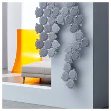 Oddlaug Pannello Fonoassorbente Grigio Ikea It In 2020 Sound Absorbing Sound Panel Curtains With Rings