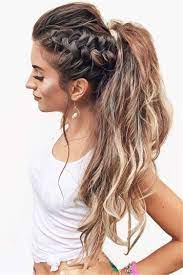 45 Spring Cute Braids Ponytail Hairstyles To Change Your Look Prom Ponytail Hairstyles Elegant Ponytail Hair Styles