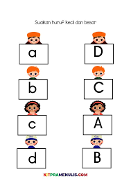 Untuk kali ini, redaksi akan berkongsi tentang mengenai gambar lembaran kerja aktiviti mewarna prasekolah ini. Mini Prasekolah Latihan Mengenal Huruf Besar Dan Kecil Kitpramenulis
