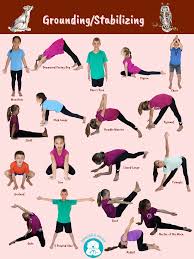 Yoga asanas can be performed while seated in a chair or wheelchair. Kid S Yoga Poses To Regulate Energy Grounding Stabilizing Poses Yoga For Kids Childrens Yoga Kids Yoga Poses