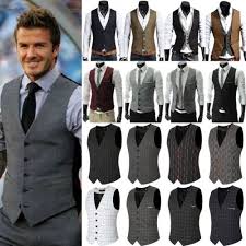 Business Mens Formal Dress Vest Top Suit Slim Fit Jacket Casual Tuxedo Waistcoat Mens Vest Fashion Designer Suits For Men Business Attire For Men