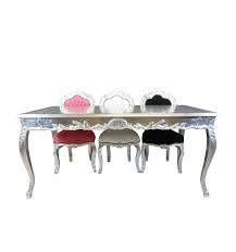 Unsere barock möbel werden in italien aus massivholz handgefertigt. Barock Tisch Silbernes Esszimmer Barock Mobel Esszimmer