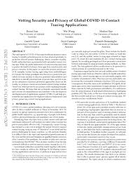 Minor football league group b: Pdf Vetting Security And Privacy Of Global Covid 19 Contact Tracing Applications