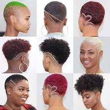 Find hair salon near me with good hair stylist. Ultra Chic Natural Hairstyles Haircuts Dreamcutsbarberlounge Barber Barberlife Barberlove Natural Naturalhair Natural Hair Styles Shaved Hair Designs Shaved Hair