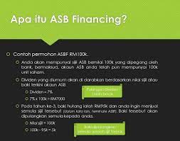 Had maksimum asb financing kini adalah sebanyak rm200,000. Nurul Syafawani Apa Itu Asb Financing Amanah Saham Facebook