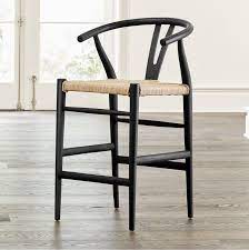 Whether you need counter stools, drafting stools or another kind, explore an extensive range of antique, new and vintage stools on 1stdibs. Crescent Black Rush Seat Counter Stool In 2020 Modern Counter Stools Counter Stools Oversized Chair Ottoman