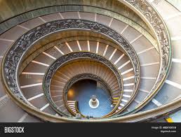 It is a spiral staircase making two complete 360 degrees rotations but without using a central pole and without using any nails, only wooden pegs. Rome Italy Circa Image Photo Free Trial Bigstock