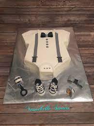 Little Man Onesie Baby Shower Cake Baby Shower Cakes For Boys Onesie Baby Shower Cake Baby Shower Desserts Boy