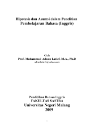 Demikian contoh judul skripsi pendidikan bahasa inggris yang semoga dapat bermanfaat bagi pembaca. Proposal Penelitian