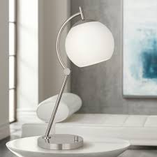 Desk Lamps Robert Abbey Nova Polished Nickel Desk Lamp With Usb Port In 2020 Desk Lamp Retro Desk Lamp Desk Lamp Design