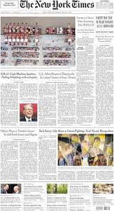 Subscribe for coverage of u.s. The New York Times In Print For Wednesday May 15 2019 The New York Times