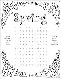 All of our word search puzzles are available to download and print as either a pdf or an image. Printable Spring Word Puzzles