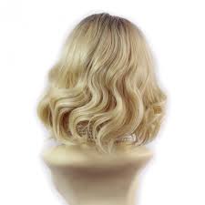 A floral crown comes in handy. Wiwigs Wiwigs Lovely Short Wavy Wig Light Golden Blonde Dark Brown Dip Dye Ombre Hair Uk